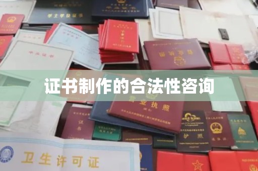 玉井证书制作的合法性咨询